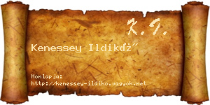 Kenessey Ildikó névjegykártya