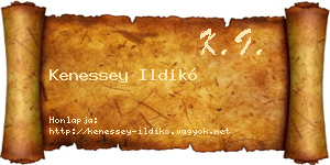 Kenessey Ildikó névjegykártya